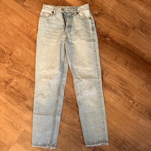 Zara Light Blue Straight Leg Jeans